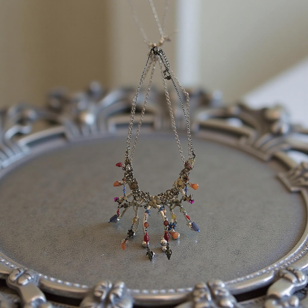 Elegant Multi-Color Beaded Necklace